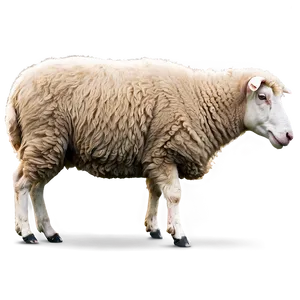 Sheep Side View PNG Dro PNG