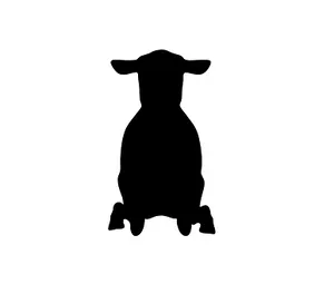 Sheep Silhouette Graphic PNG image