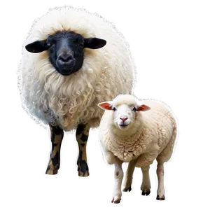 Sheep With Lamb PNG Han25
