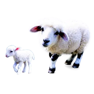 Sheep With Lamb PNG Kbu