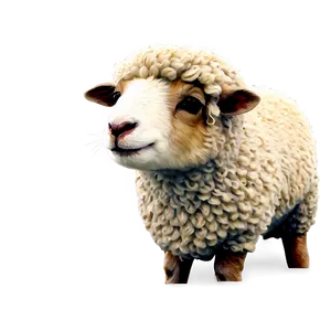 Sheep With Wool PNG 8