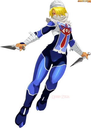 Sheik Zelda Fan Art PNG image