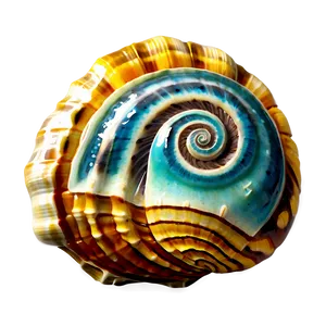 Shell With Ocean Background Png Hwq24 PNG image