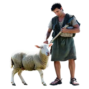 Shepherd And Sheep PNG Fba60 PNG
