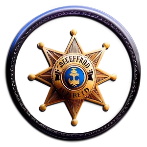 Sheriff Badge Graphic Png 05252024 PNG image