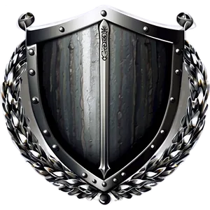 Shield Vector With Swords PNG 06262024