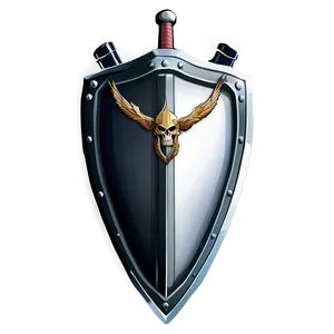 Shield Vector With Swords PNG Auf55 PNG
