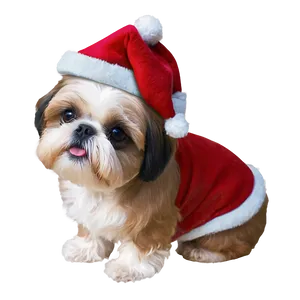 Shih Tzu Christmas Elf PNG Ubh69 PNG