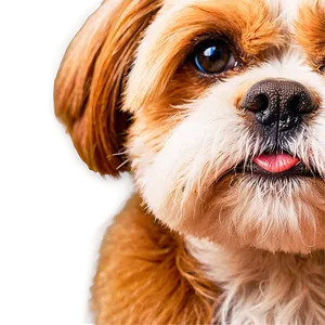 Shih Tzu Close-up PNG Ycl86 PNG