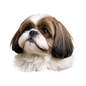 Shih Tzu Dog Head PNG Xlc PNG