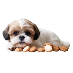 Shih Tzu Eating Treats PNG 06242024