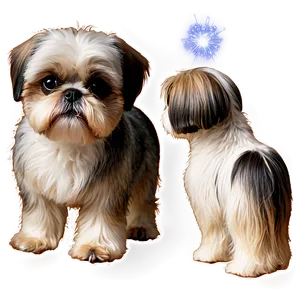 Shih Tzu With Sparkling Eyes PNG Cib