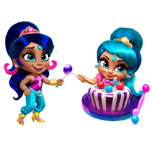 Shimmer And Shine Birthday Party Png Naq79 PNG image