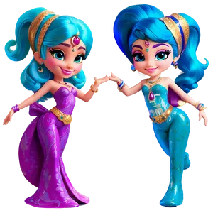 Shimmer And Shine Genie Dance Party PNG Tmv69 PNG