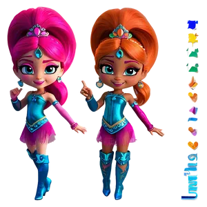 Shimmer And Shine Nickelodeon Series Png Eyl8 PNG image