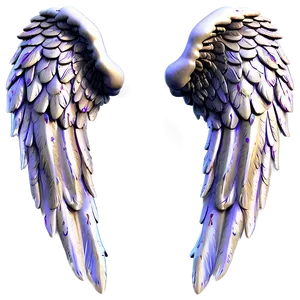 Shimmering Angel Wings Background PNG Vml