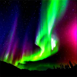 Shimmering Aurora Over Valley PNG 06202024 PNG