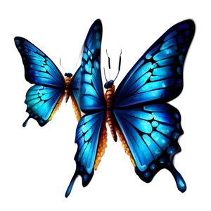 Shimmering Blue Butterfly PNG 05212024