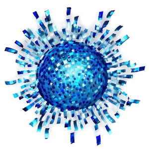 Shimmering Blue Sparkle PNG 06262024