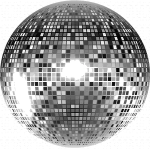 Shimmering Disco Ball Graphic PNG image