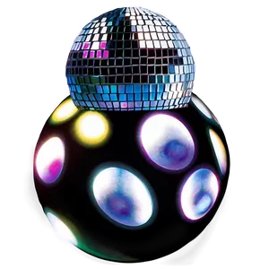 Shimmering Disco Ball Illumination PNG