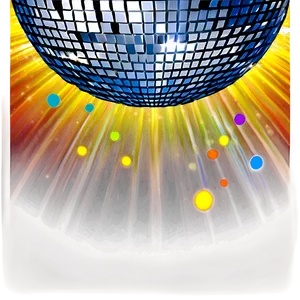 Shimmering Disco Ball Illumination PNG image