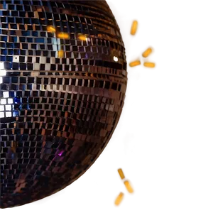Shimmering Disco Ball Nightlife PNG image