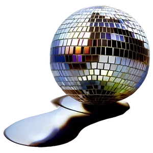 Shimmering Disco Ball Reflection PNG image