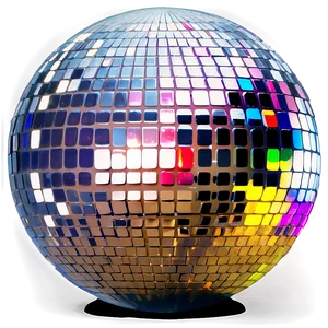 Shimmering Disco Ball Reflections PNG image