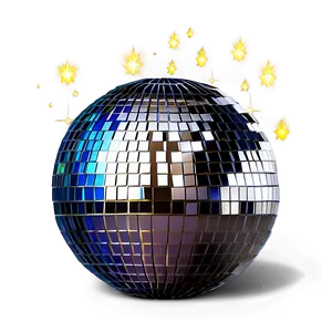 Shimmering Disco Ballwith Sparks PNG image