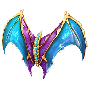 Shimmering Dragon Wings PNG 19