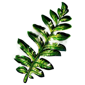 Shimmering Fern Leaf Beauty PNG Wbu
