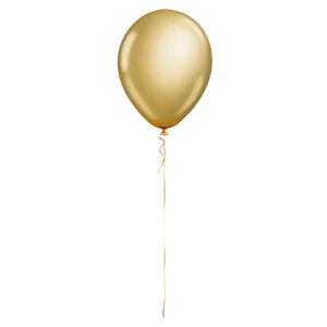 Shimmering Gold Balloon PNG Eld