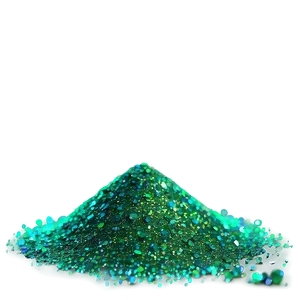 Shimmering Green Glitter Dust Png Bla PNG image