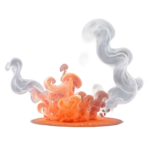 Shimmering Orange Smoke Mystery PNG 06262024 PNG