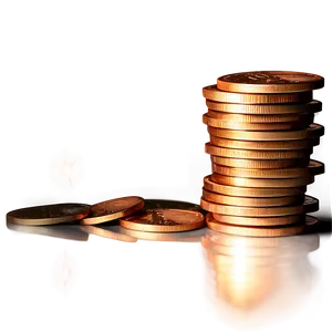 Shimmering Pennies Png 06212024 PNG image