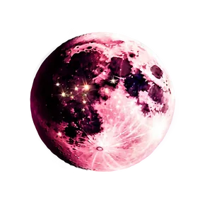 Shimmering Pink Moon Glow PNG 06252024