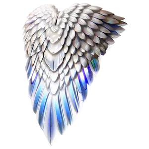 Shimmering White Wings Png 6 PNG image