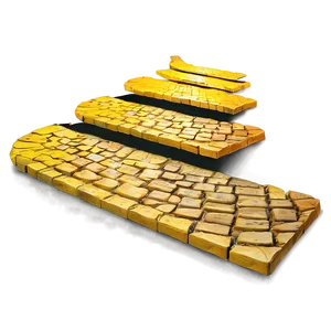 Shimmering Yellow Brick Road Png 06262024 PNG image