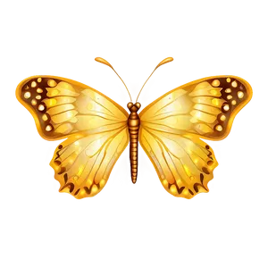 Shimmering Yellow Butterfly Png 06292024 PNG image