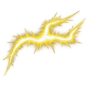 Shimmering Yellow Lightning PNG Sfl48 PNG