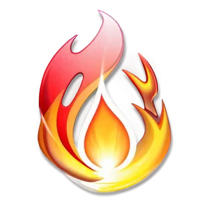Shine Fire Emoji PNG 43