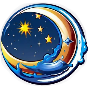 Shining Crescent Icon PNG Frl37 PNG