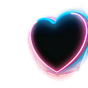 Shining Neon Heart Png 29 PNG image