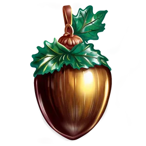 Shiny Acorn Decoration Png Nen PNG image