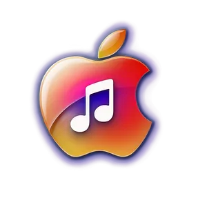 Shiny Apple Music Logo Png Vnp PNG image