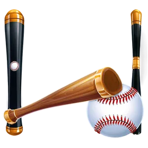 Shiny Baseball Bat PNG Ntp
