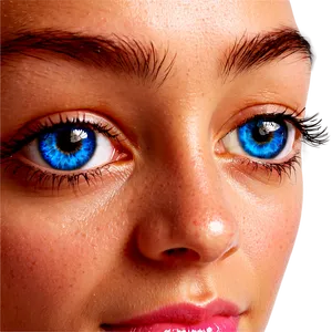 Shiny Blue Eyes Png 06122024 PNG image