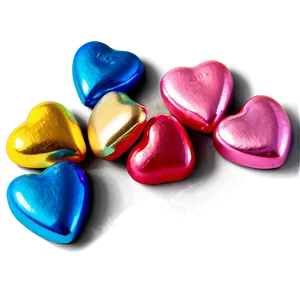 Shiny Candy Hearts PNG Lka68 PNG