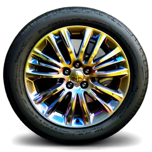 Shiny Car Wheel Png 06122024 PNG image